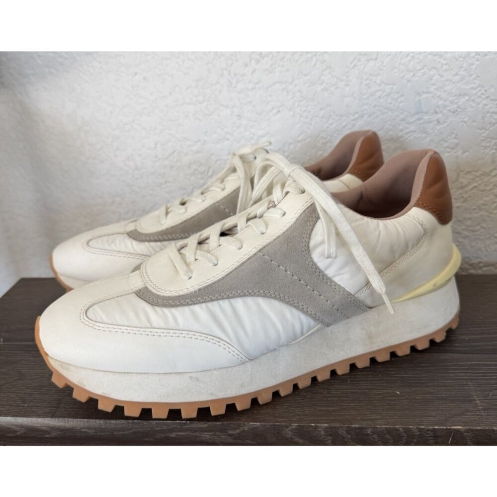 Blondo Shoes Womens Size 10M White Leather Waterproof LILY Sneakers Athletic